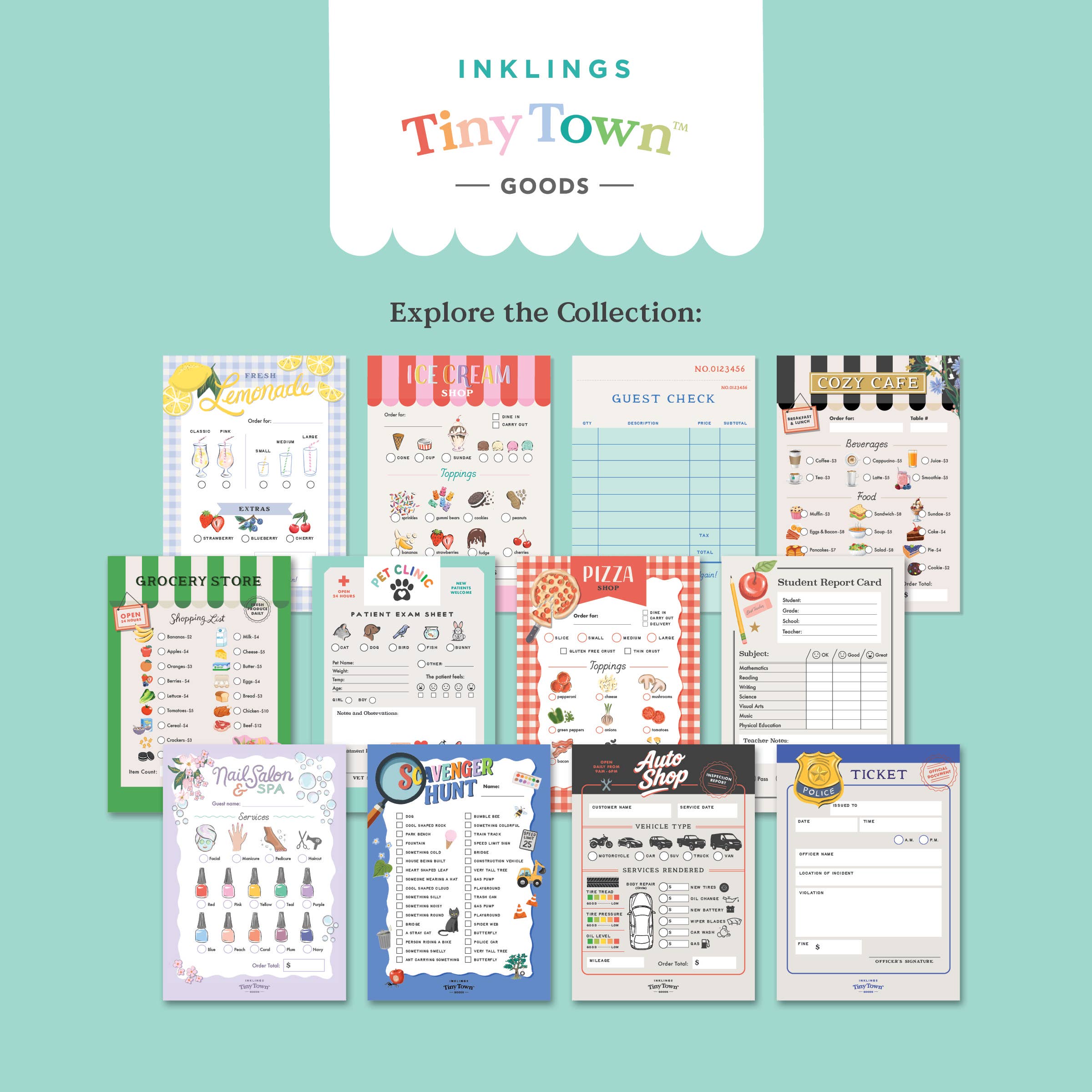 Tiny Town™ Lemonade Stand Play Notepad