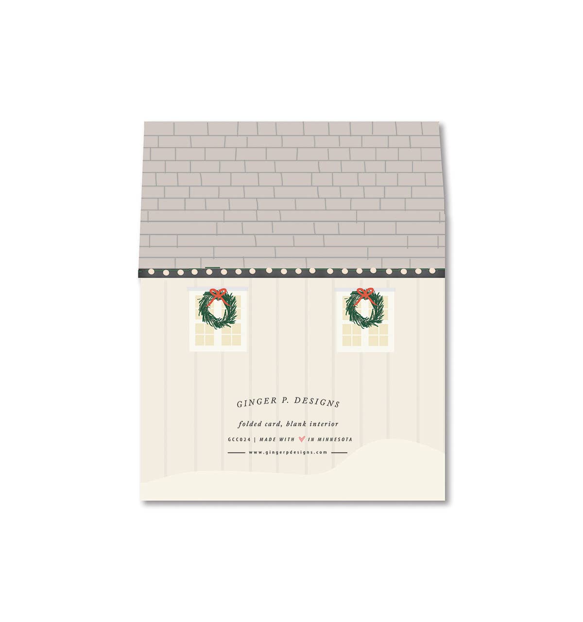 Home for the Holidays Die-Cut Card | Ginger P. Designs