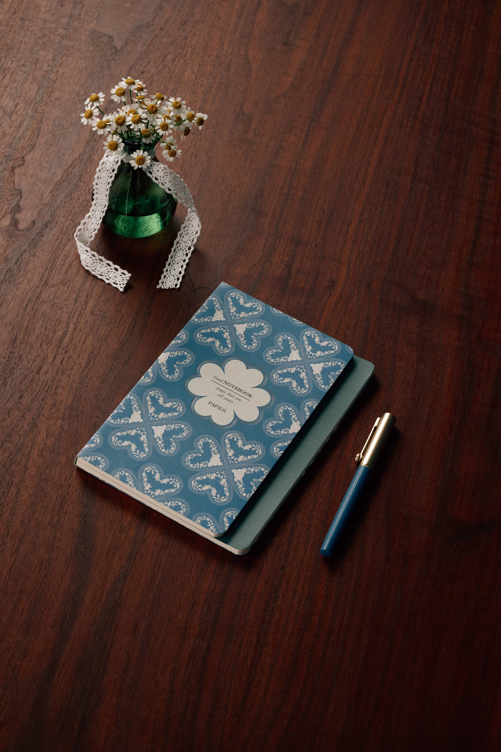 Stepped Lined & Dotted Notebook, A5 Softcover - Clover