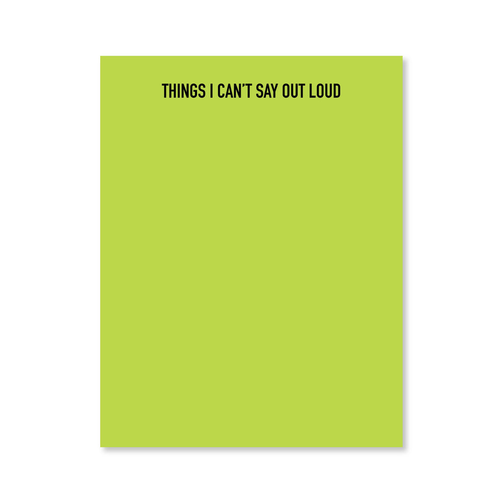 Out Loud Notepad | Assorted Colors | Public School Paper Co.