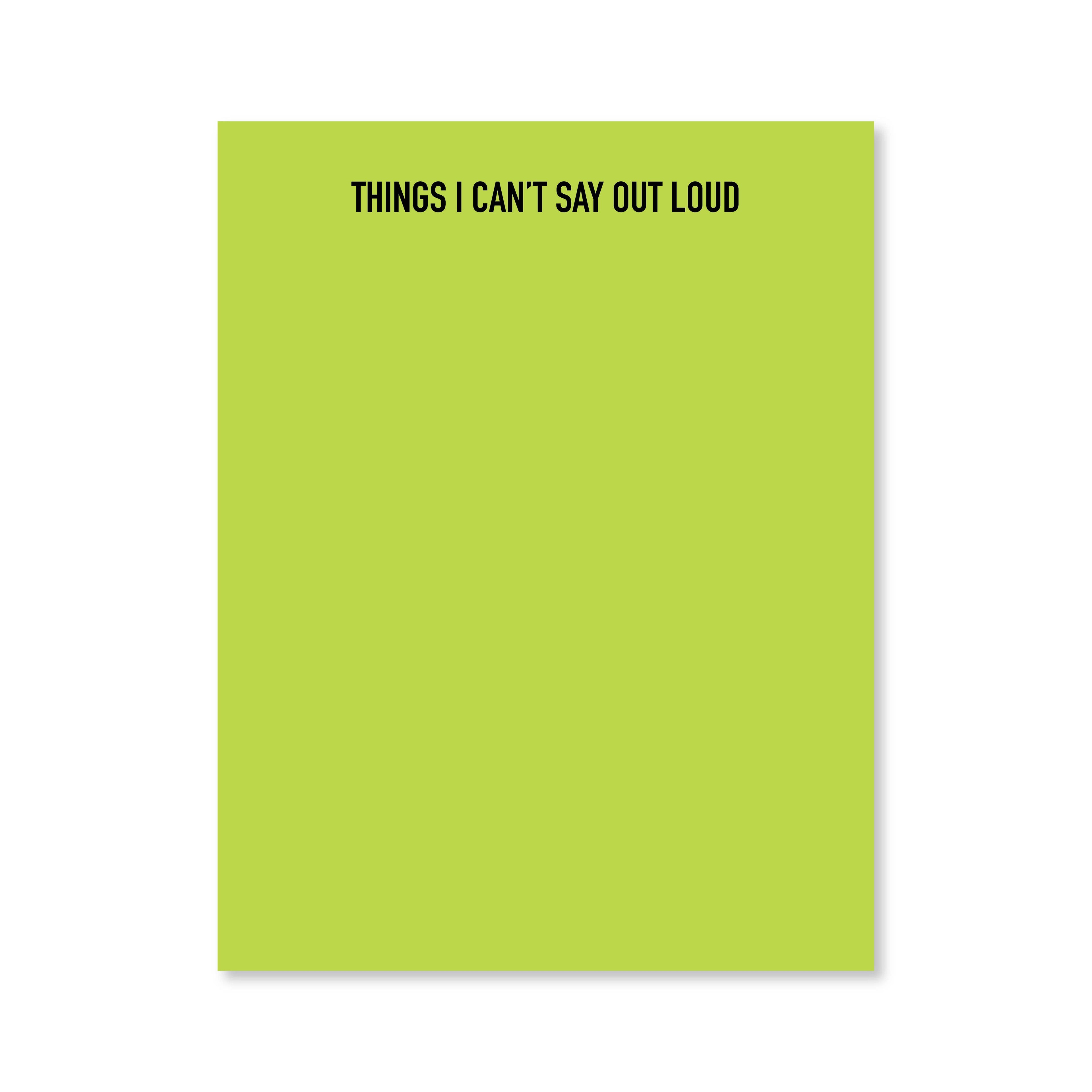 Out Loud Notepad | Assorted Colors | Public School Paper Co.