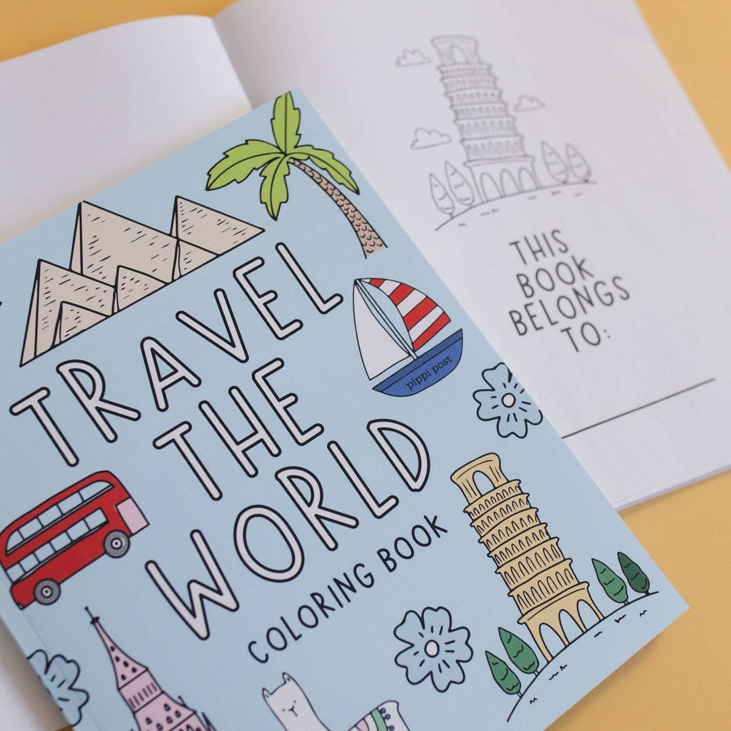 Travel the World Coloring Book | Pippi Post