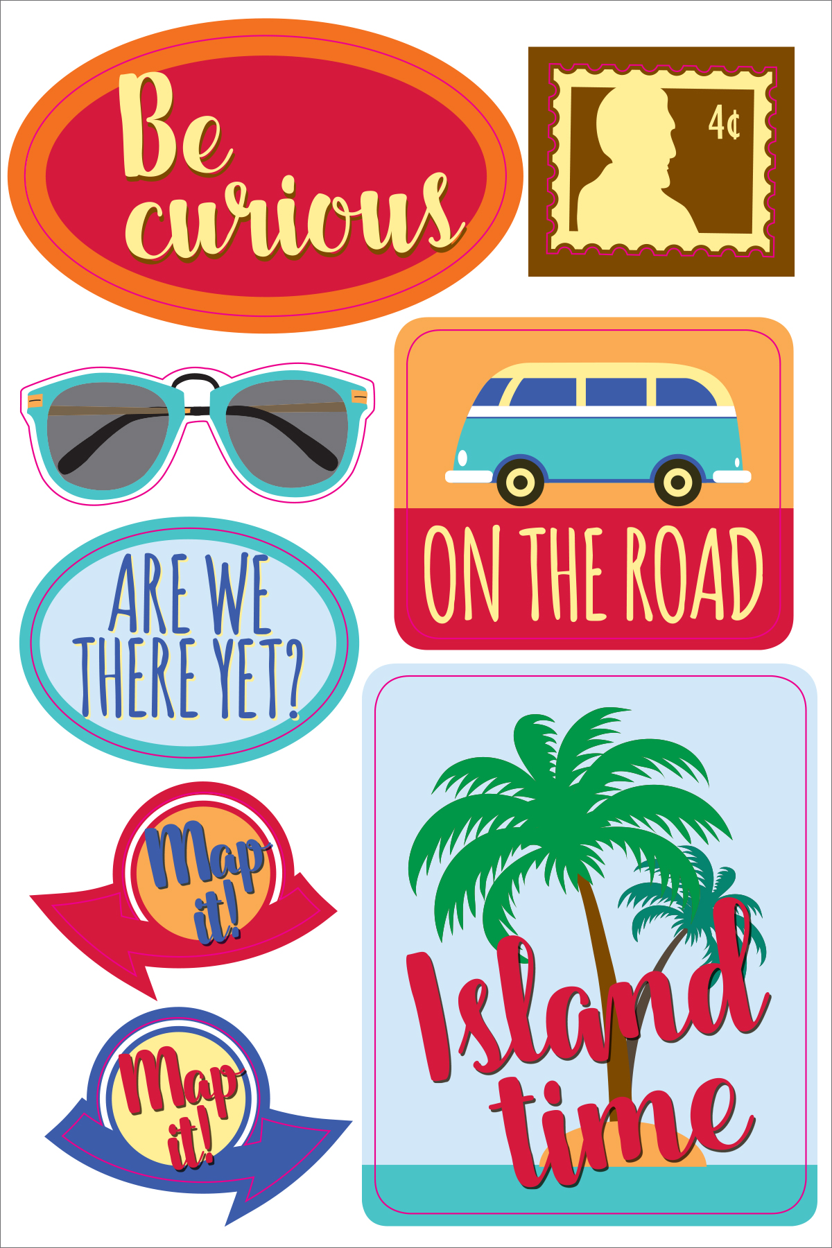 Essentials Travel Planner Stickers by Peter Pauper Press