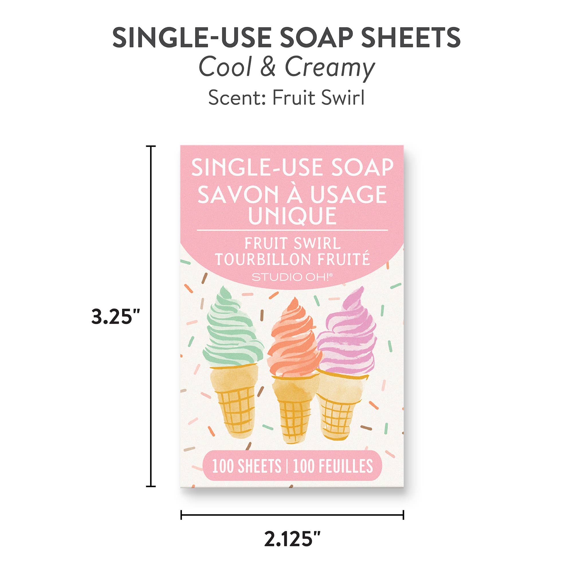 Cool & Creamy Single-Use Soap Sheets