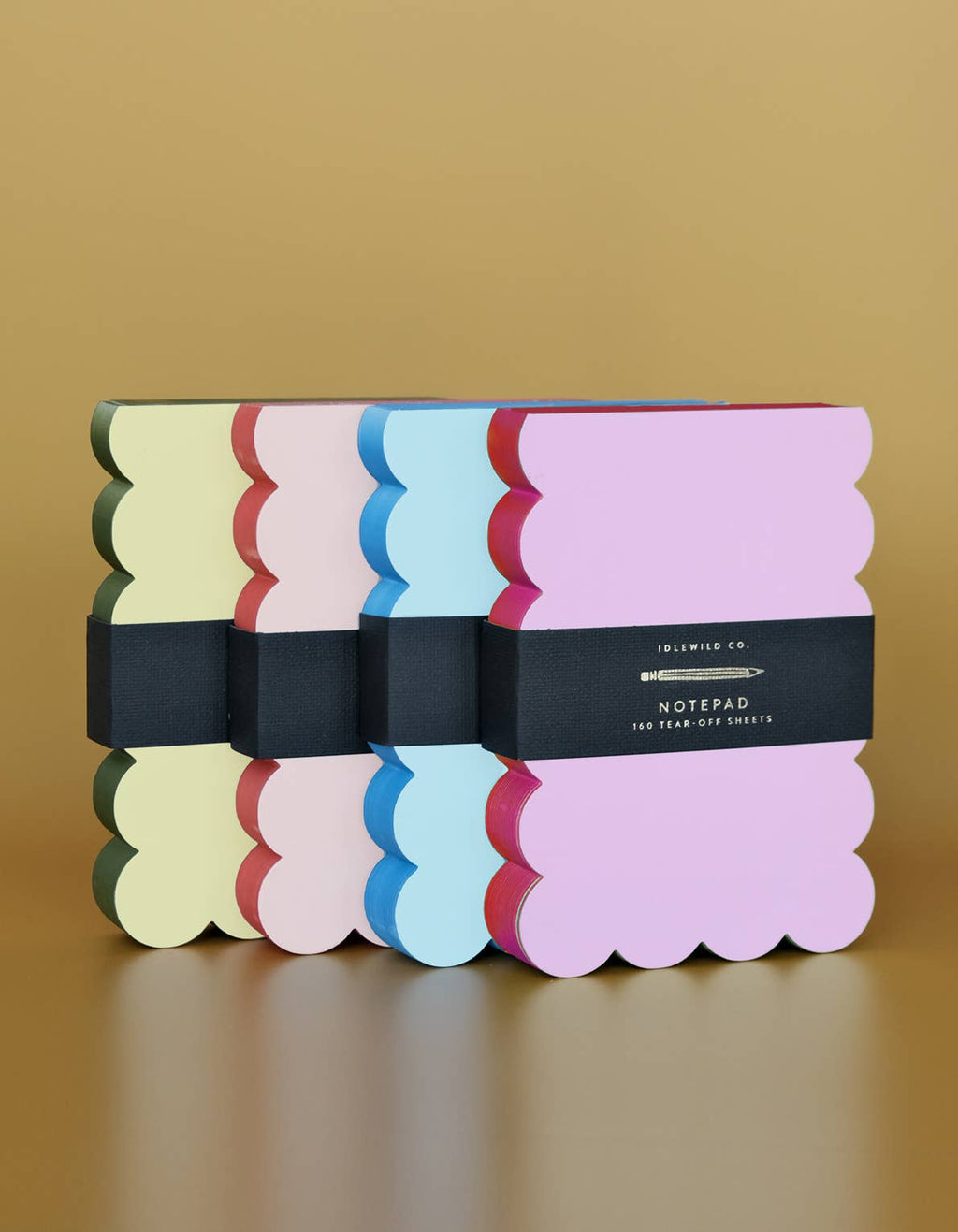 Scalloped Shaped Notepad | Pink + Hot Pink Edge