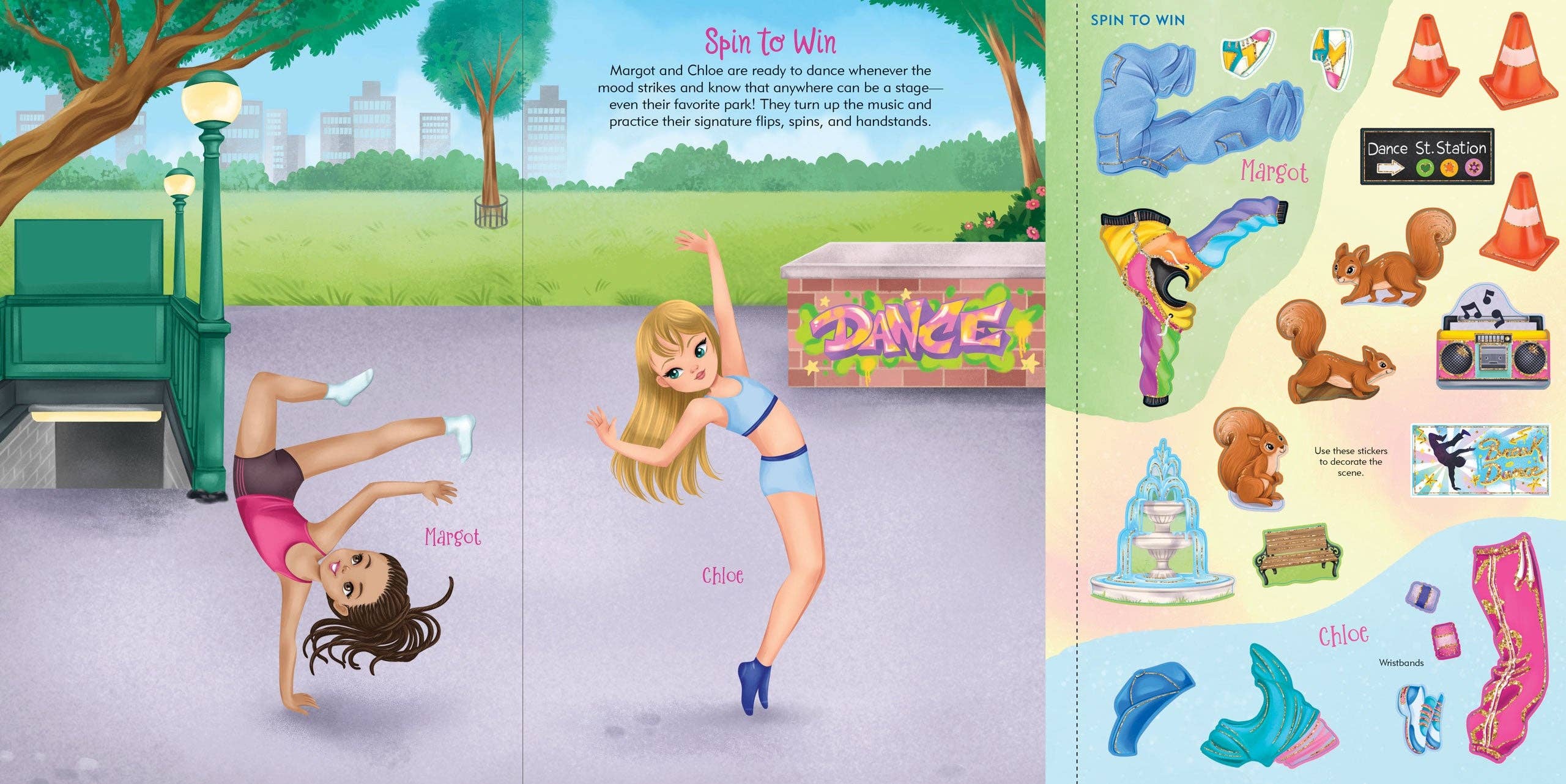Dancers Sticker Doll Dress-Up Book | Peter Pauper Press