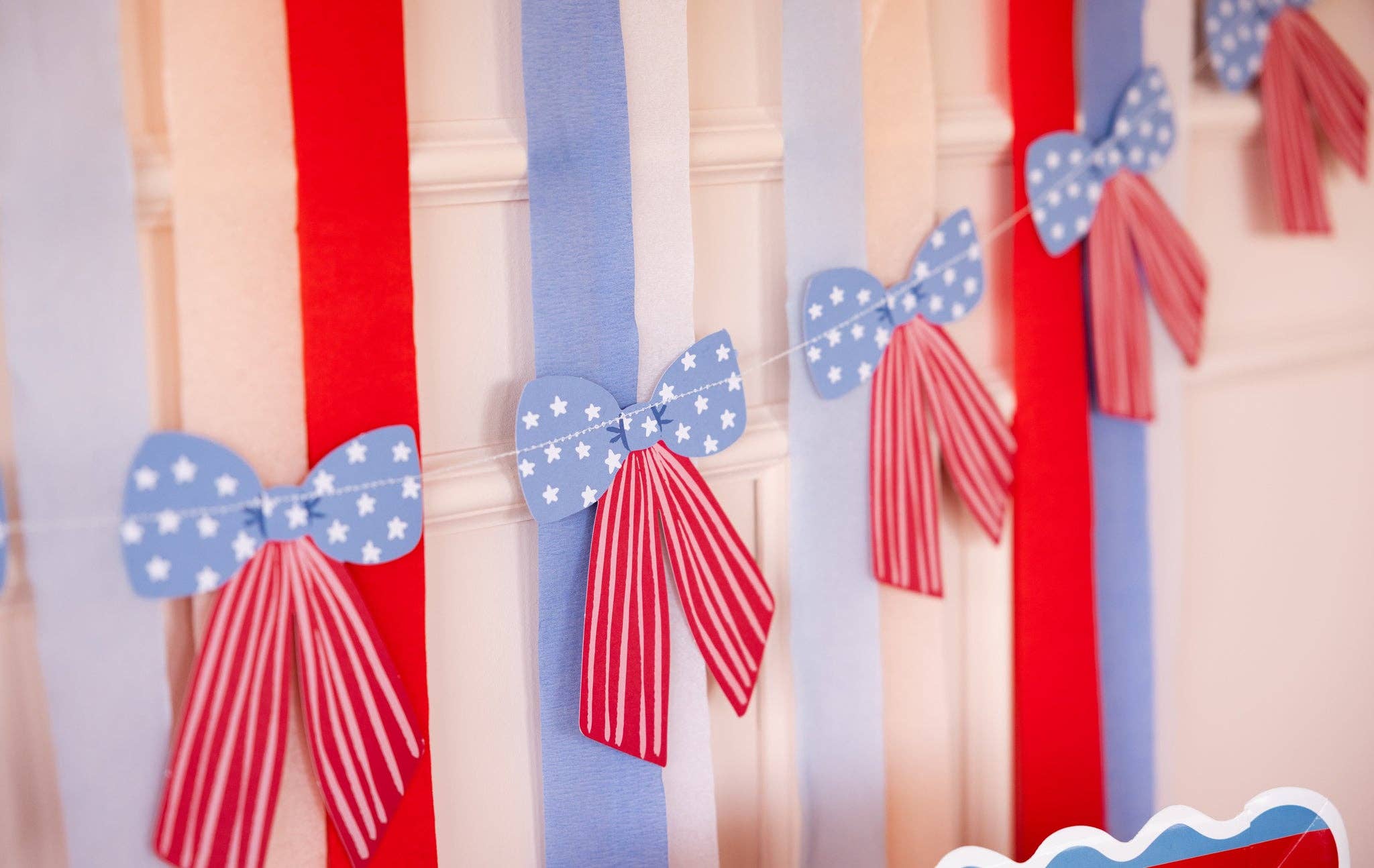 Stars and Stripes Bow Banner