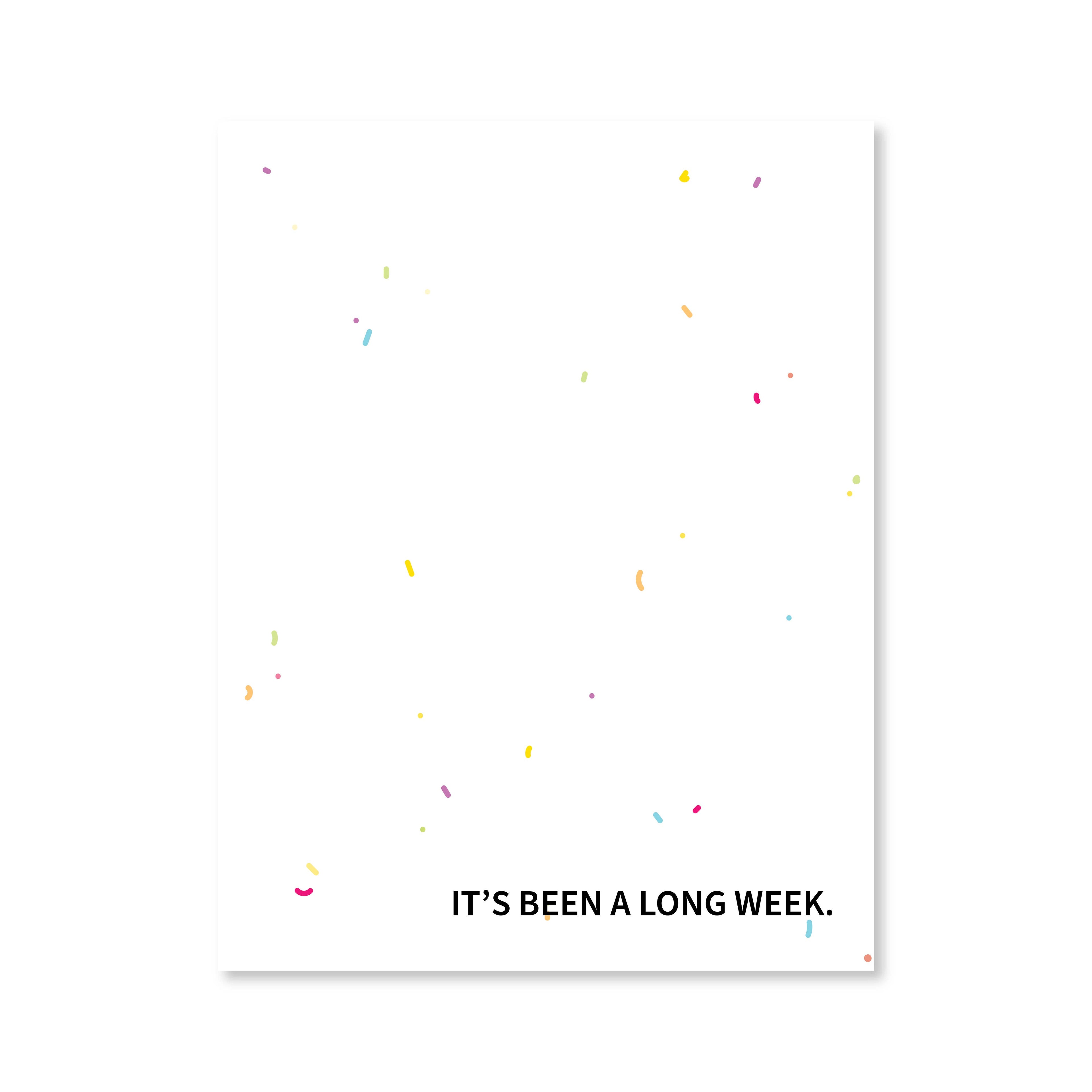 Long Week Notepad | Assorted Colors | Public School Paper Co.