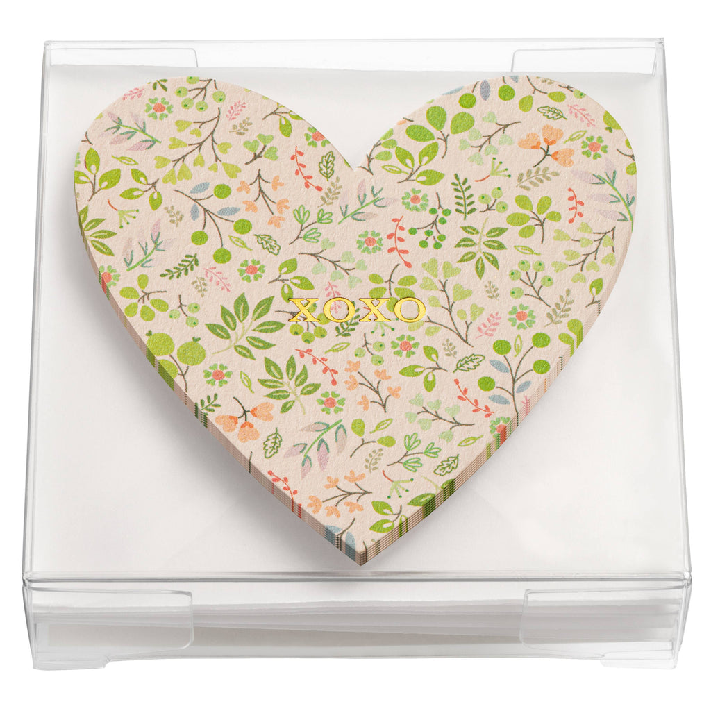 XO Floral Heart Gift Enclosures: Individual