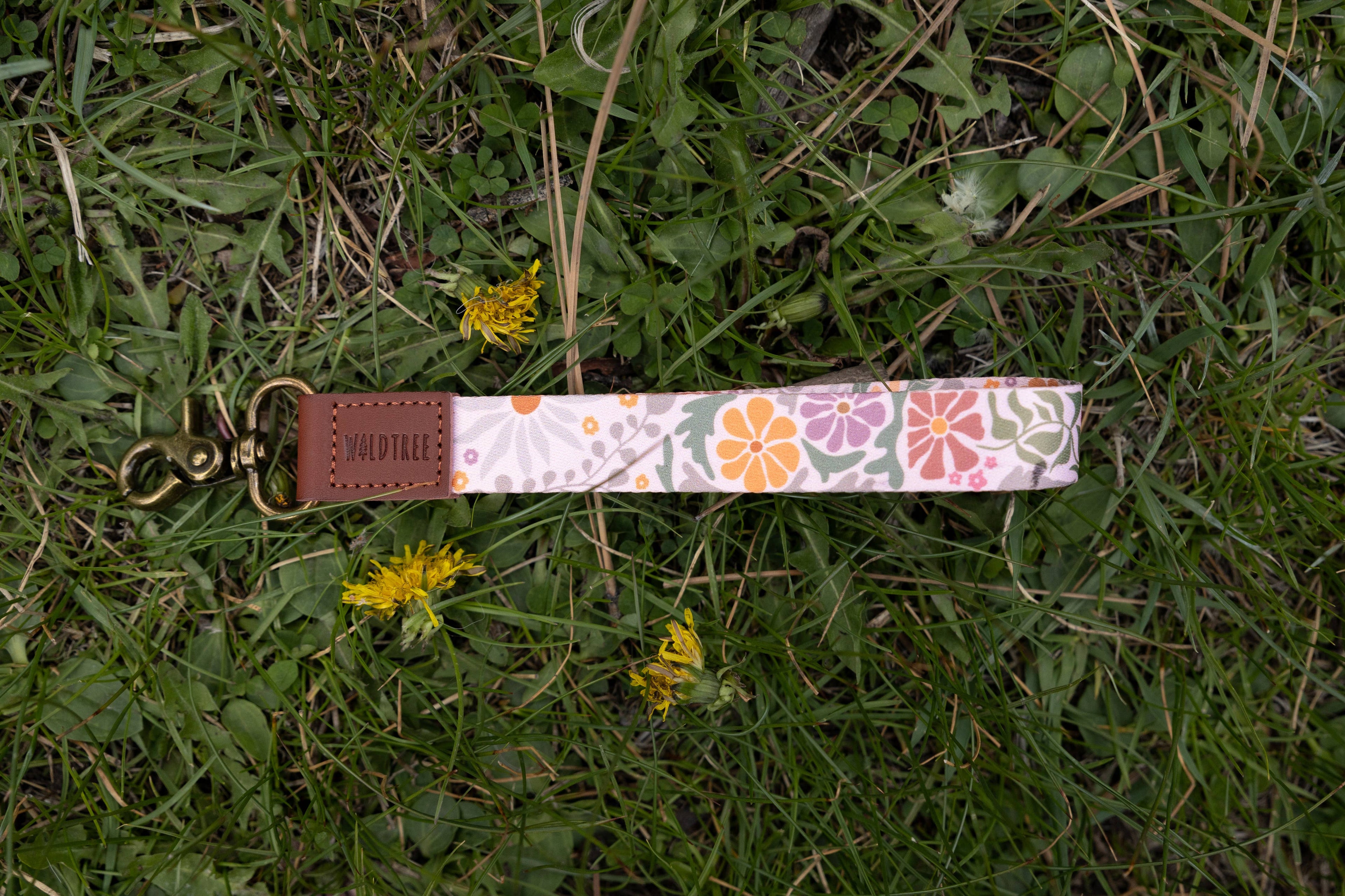 Sunset Floral Wristlet Keychain