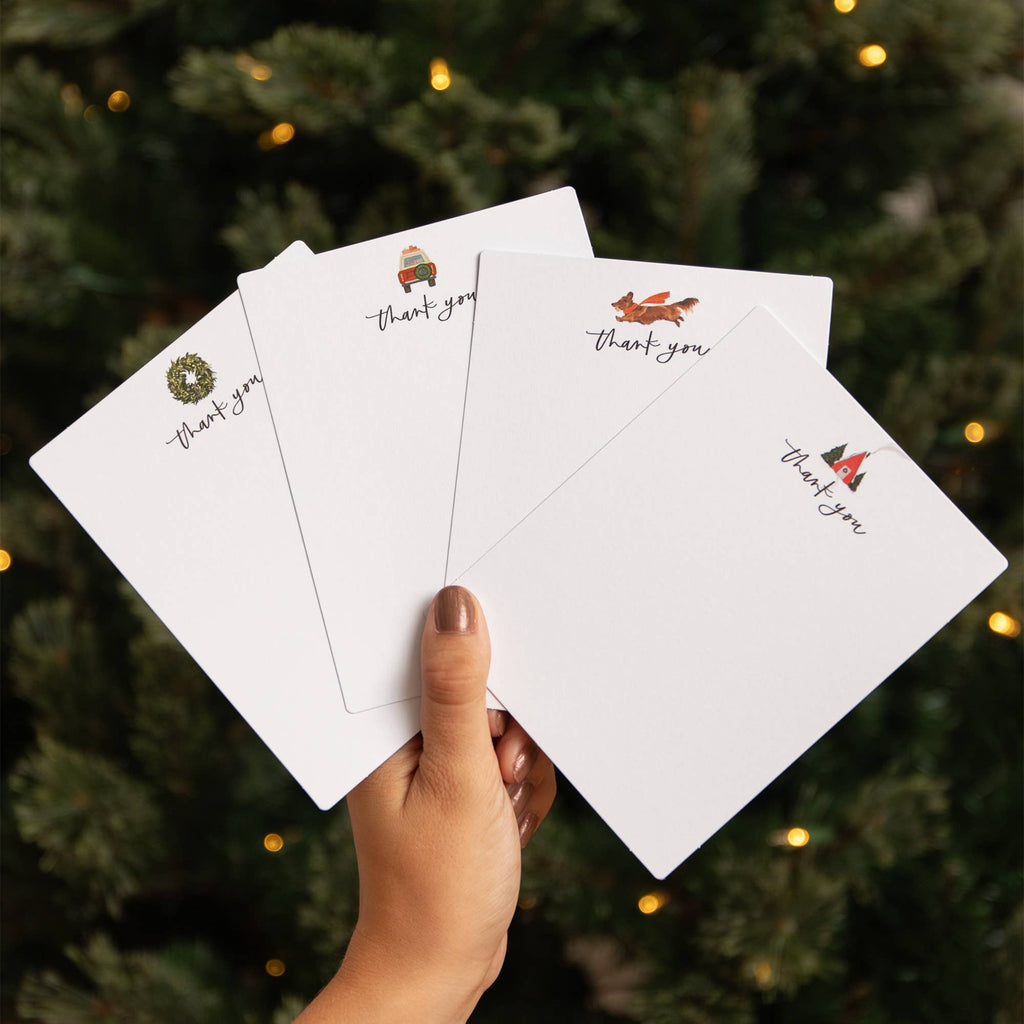 Holiday Thank You Flat Note Set