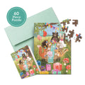 Woodland Party Puzzle Greeting Card