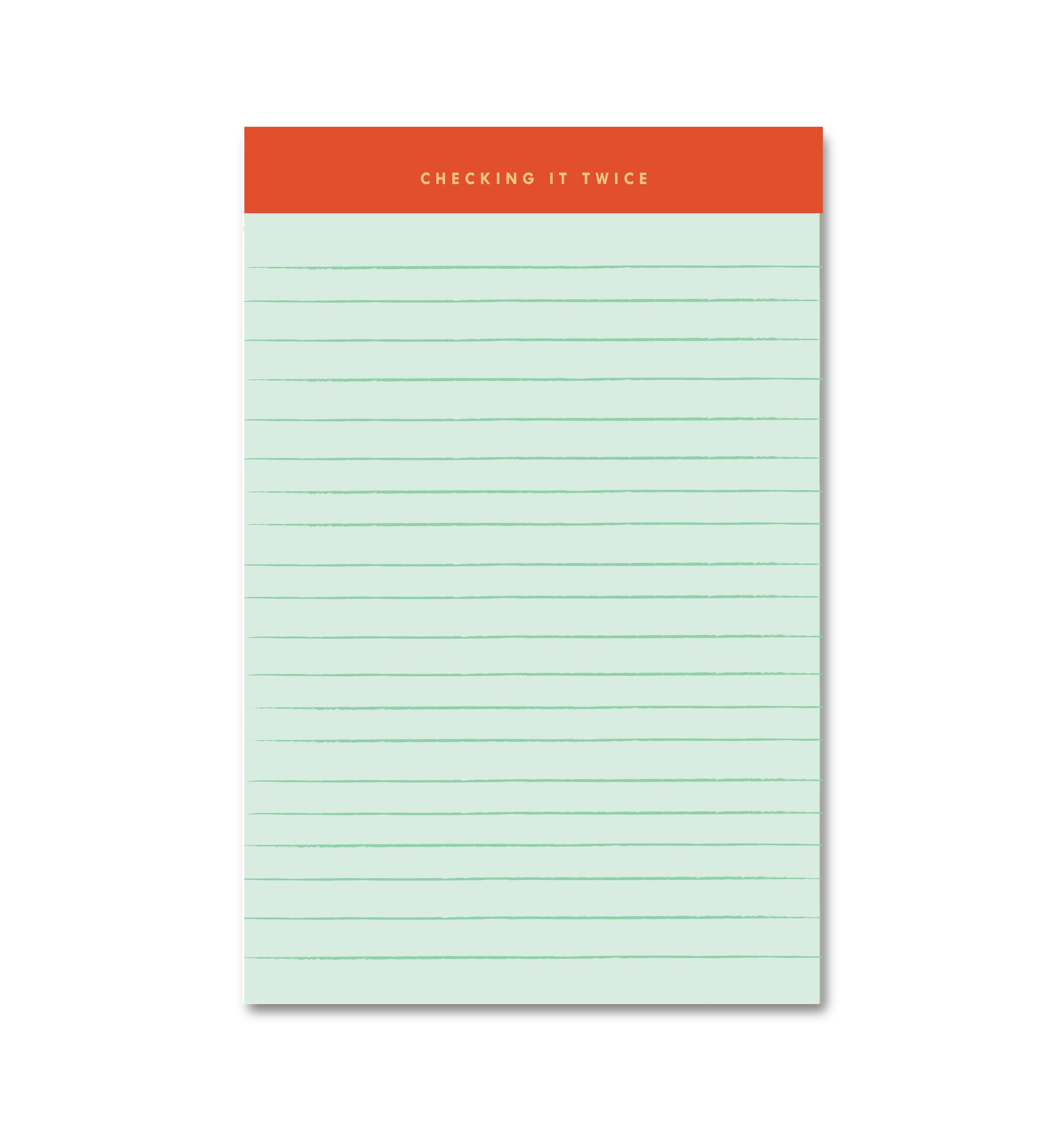 Checking It Twice Holiday Notepad