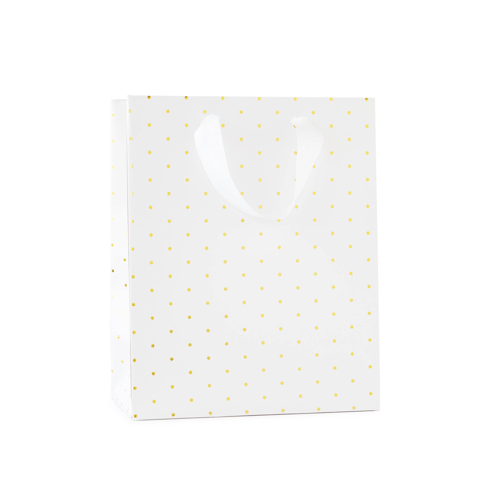 Gold Swiss Dot Gift Bag