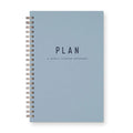 Simple Plan Undated Weekly Planner Journal: Sky Blue Cover | Deep Blue Ink