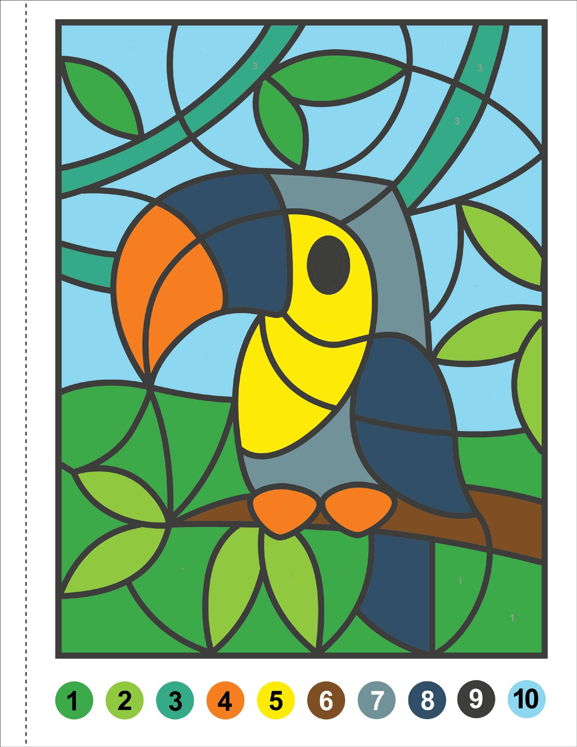 My First Color-by-Number: Animals | Peter Pauper Press