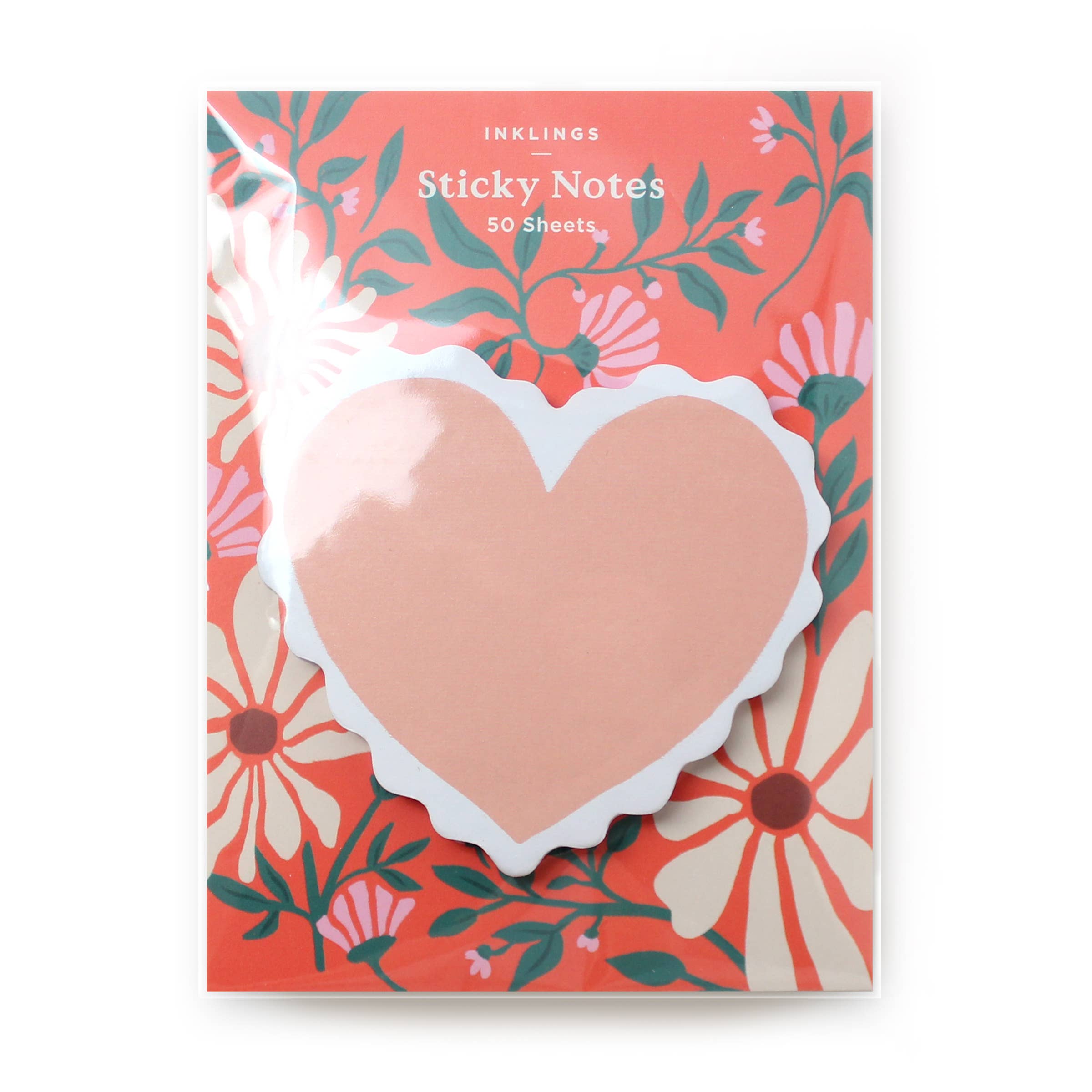 Scalloped Heart Sticky Notes