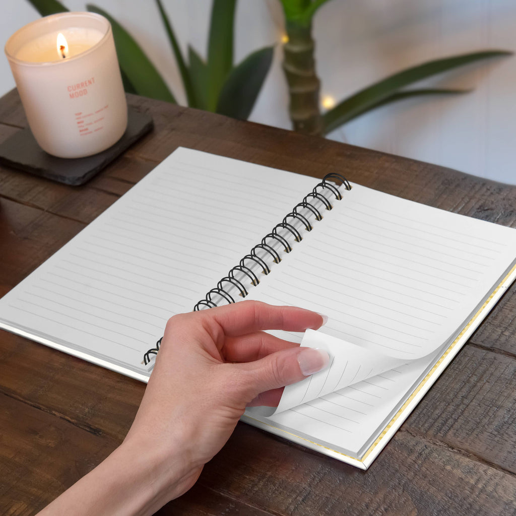 Don't Worry Bee Happy Spiral Notebook by Studio Oh!