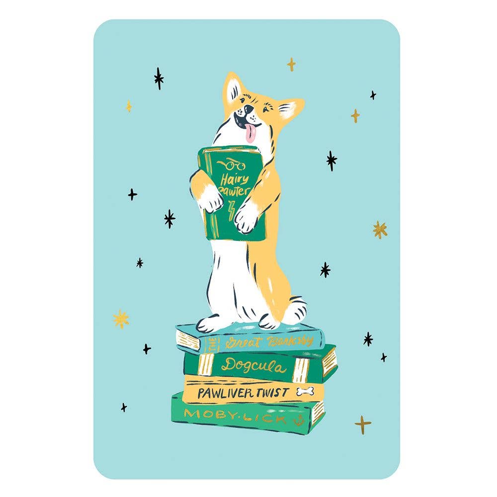 Dog Lover Note Card Set – Smart Pups Assorted Cards with Stickers by Studio Oh!