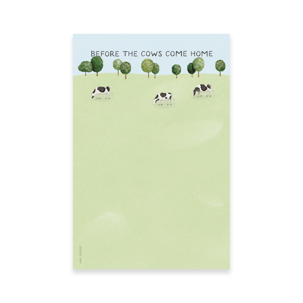 Before The Cows Come Home Notepad | Funny Cow To Do List