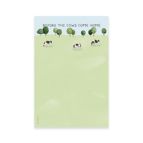 Before The Cows Come Home Notepad | Funny Cow To Do List