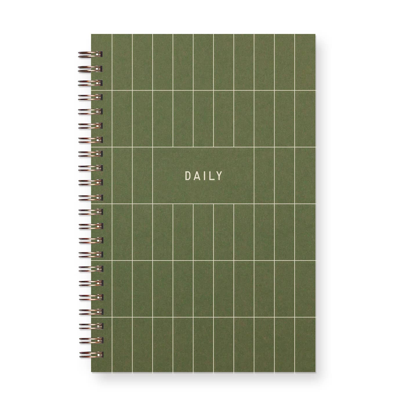 Grid Undated Weekly Planner Journal: Moss