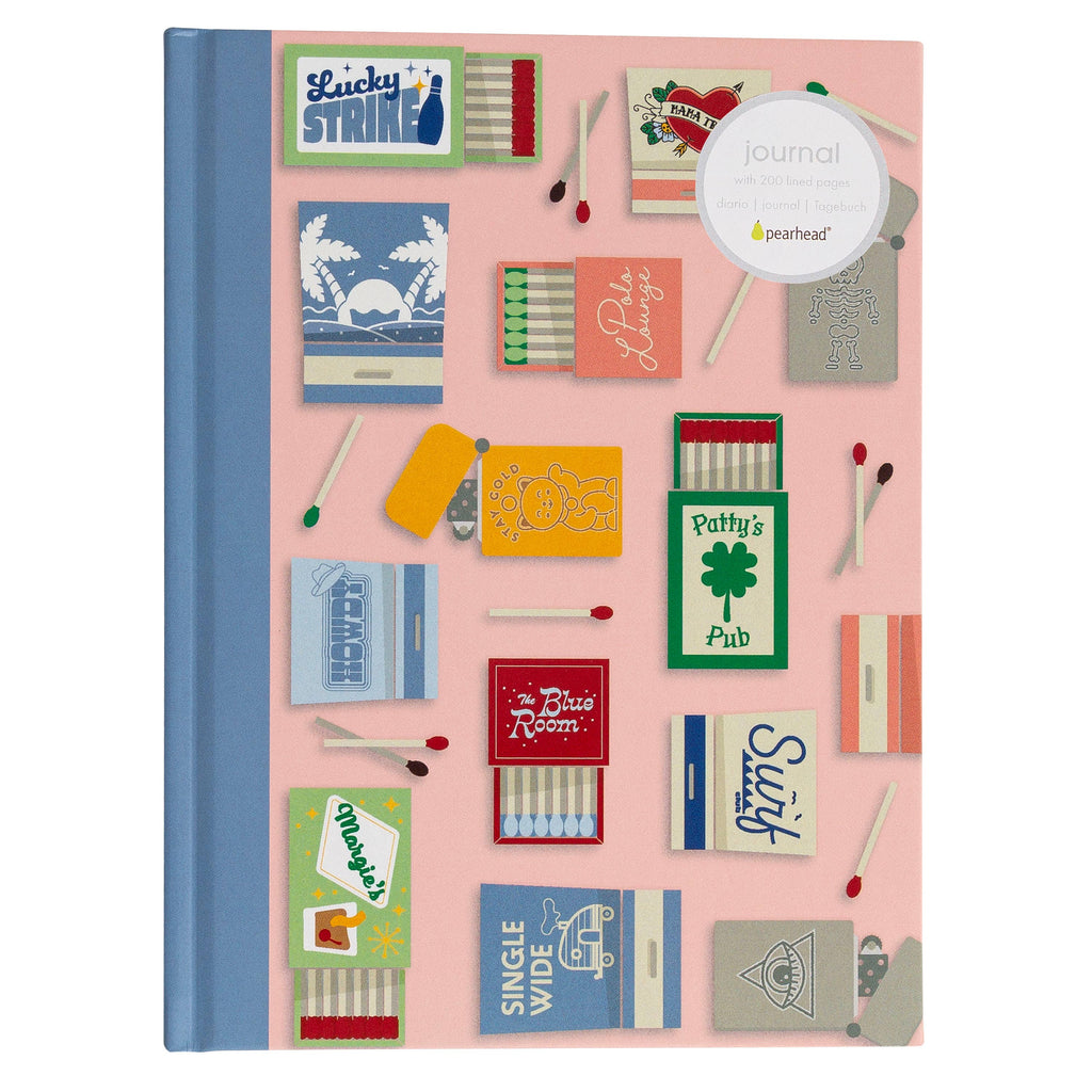 Blue Matchbook Journal, Hardcover Stationary