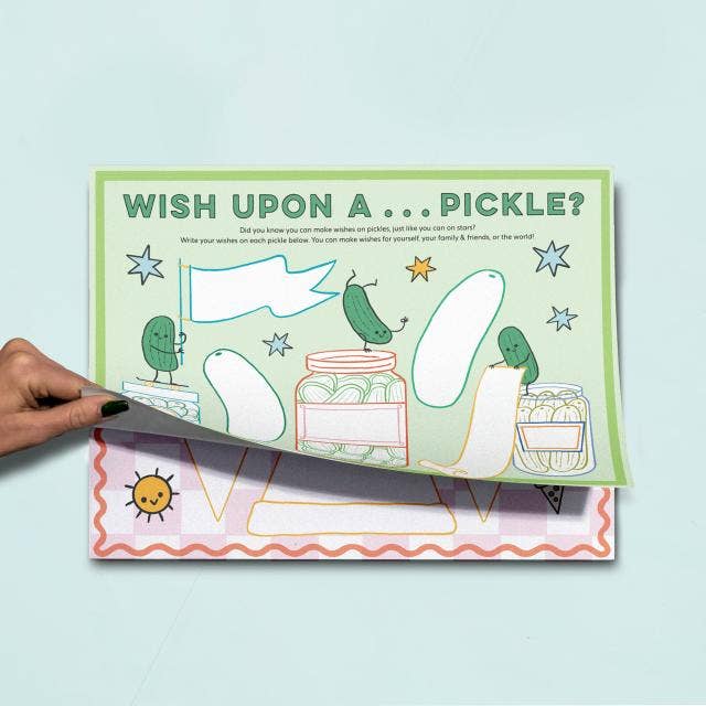Eat, Drink, Color & Draw! Kids' Activity Placemats
