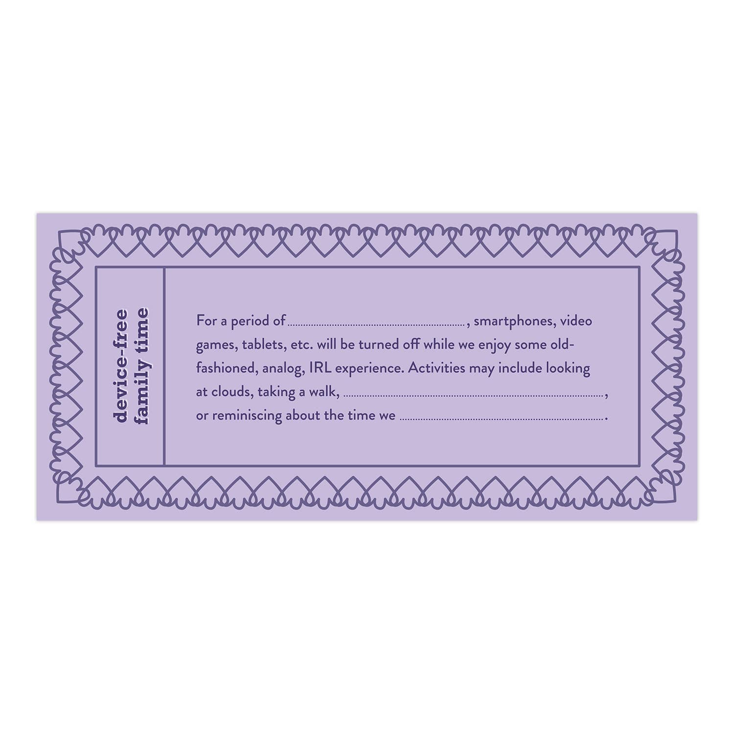 Fill in the Love® Mom Vouchers — Personalized Gift Coupons for Mother's Day
