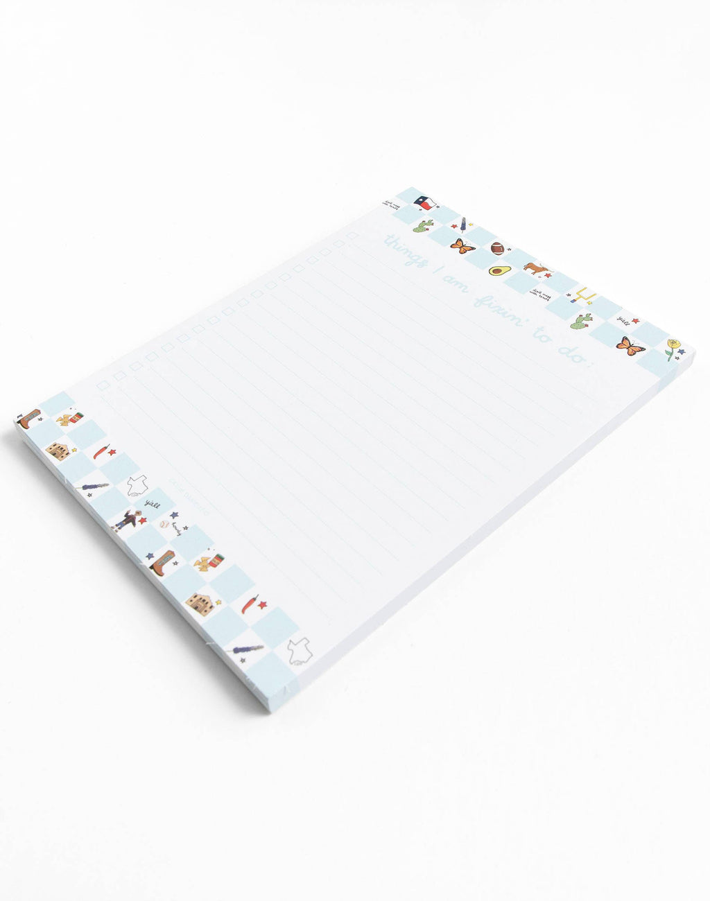 Texas Western Checkerboard Notepad