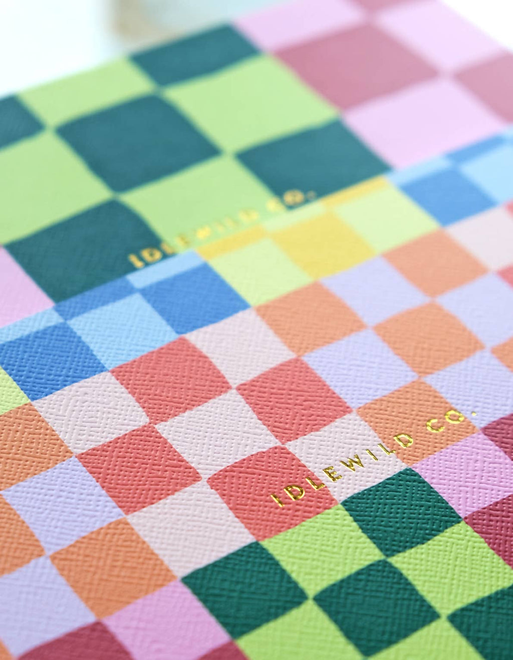 Rainbow Check-Notebook Duo