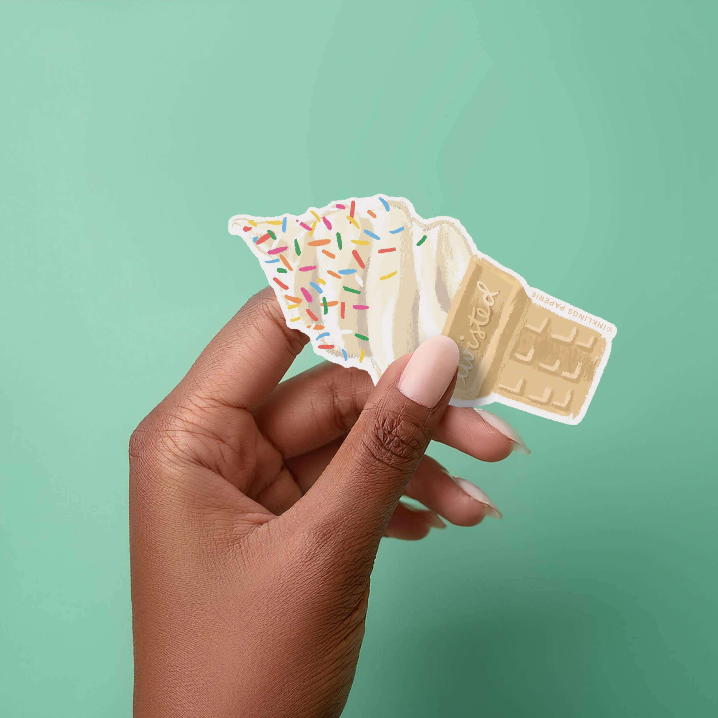 Twisted Ice Cream Vinyl Sticker