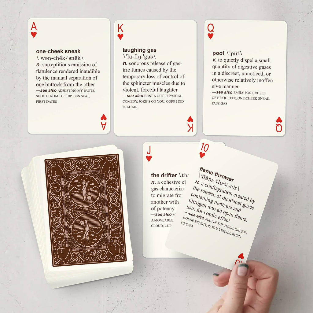 52 Farts Playing Cards, Funny Gag Gift Deck