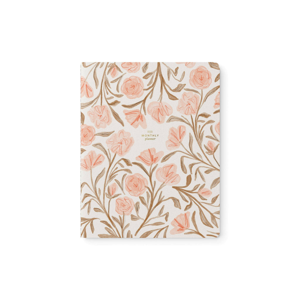 Pink Floral Stitched Monthly Planner | Ramona & Ruth