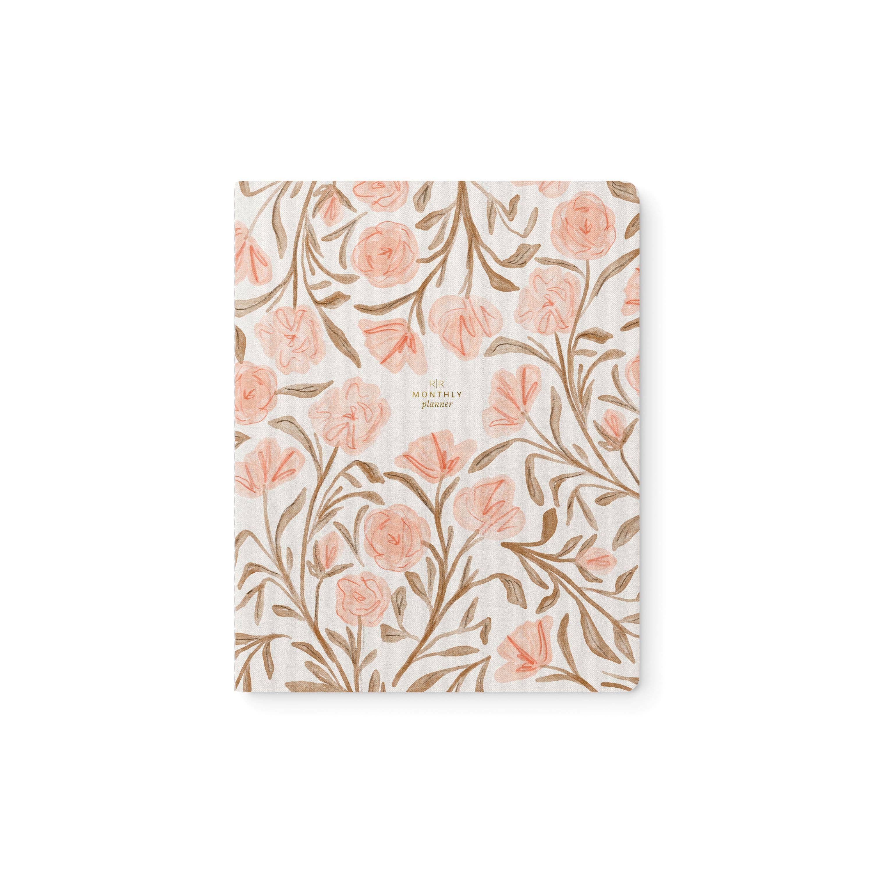 Pink Floral Stitched Monthly Planner | Ramona & Ruth