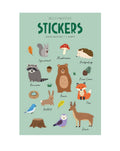 Woodland Animals Clear Stickers