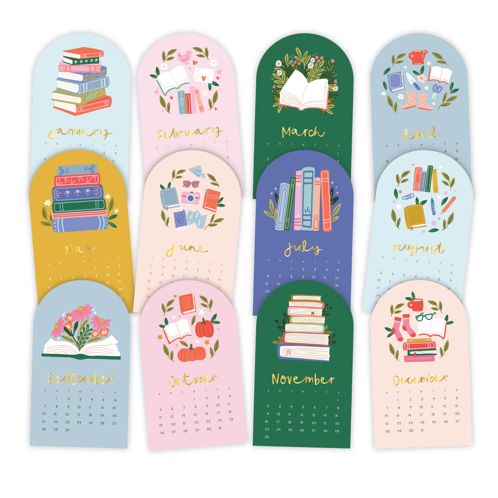 Book Lover's 2027 Mini Desk Calendar