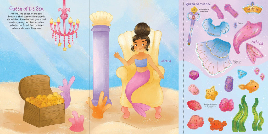 Mermaids Sticker Doll Dress-Up Book | Peter Pauper Press