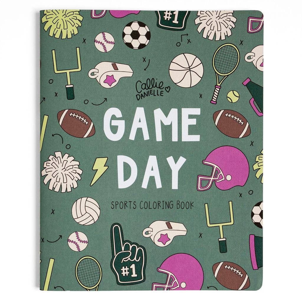 Game Day Sports-Themed Coloring Book | 40-Page Football Coloring Book for Kids