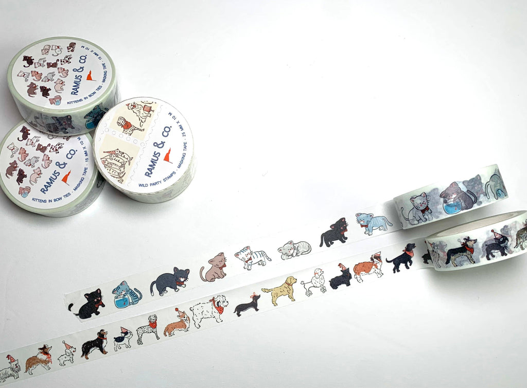 Party Dogs Masking Tape