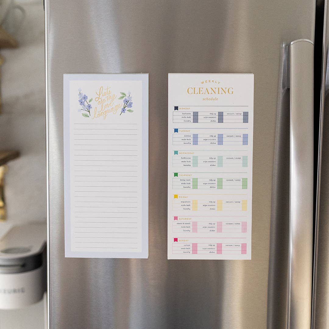 Tall Notepad - Weekly Cleaning Checklist