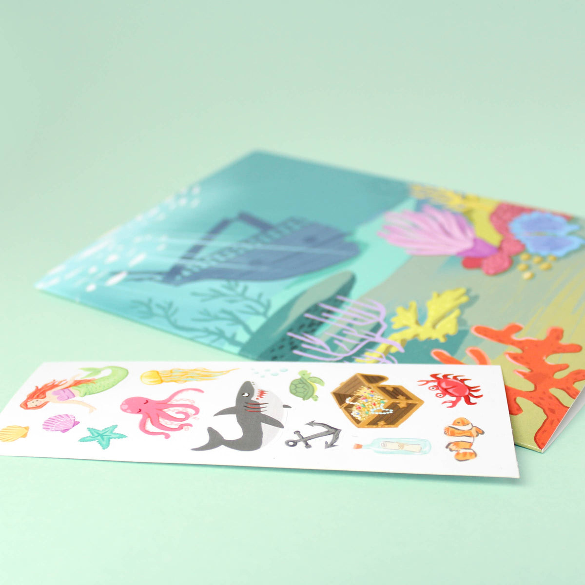Under the Sea Sticker Scene Greeting Card