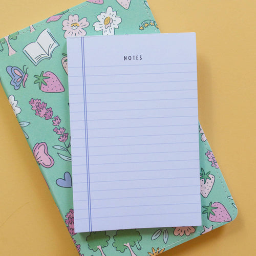 Blue Notes 4x6 Notepad