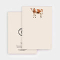 Buttercup the Cow Notepad - Hand-Painted Edge Notepad, 100 Sheets