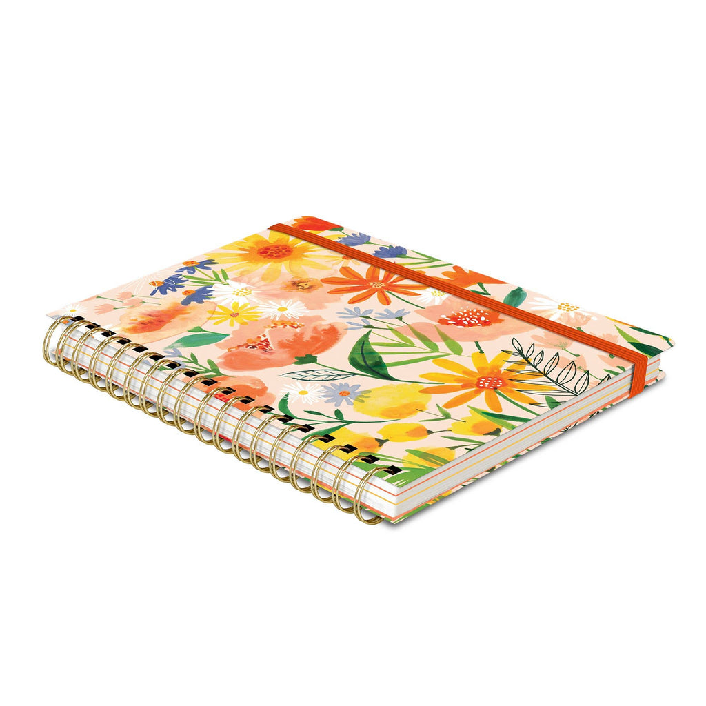 Undated Tri-Tab Planner – Bold Blossoms Hardcover Planner by Studio Oh!