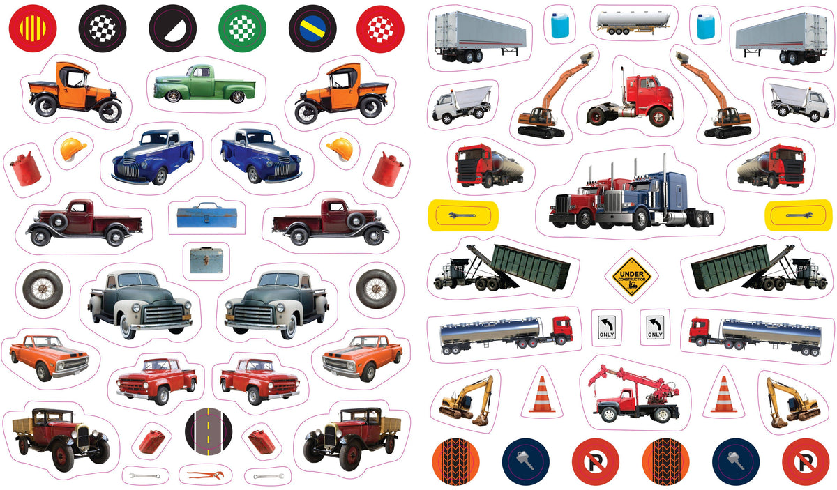 Eyelike Stickers: Trucks Reusable Sticker Book