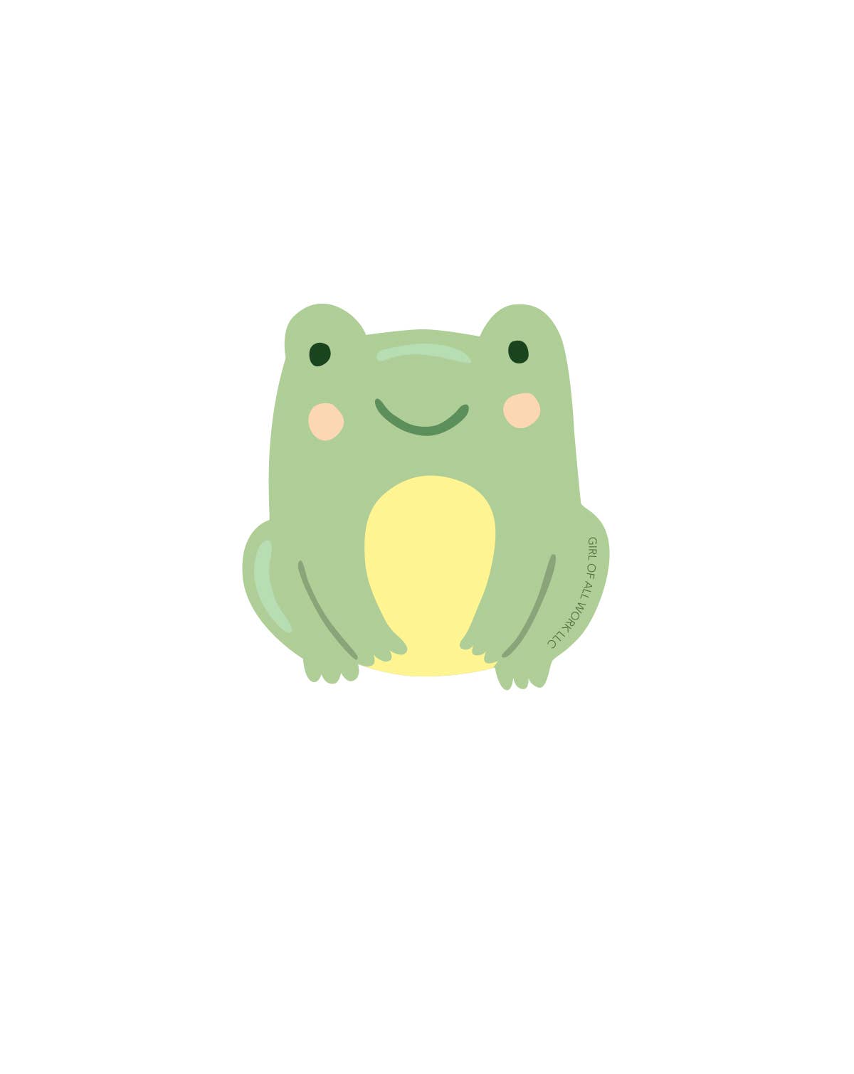 Frog Vinyl Sticker