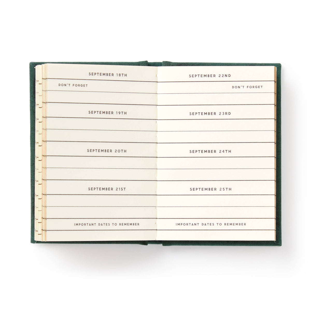 Brass Monkey “Dates People Get Mad If I Forget” Tiny Diary