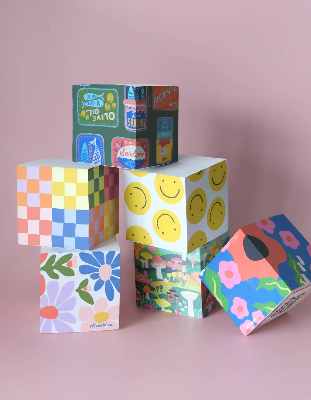 Sticky Note Cube | Mushroom Heaven