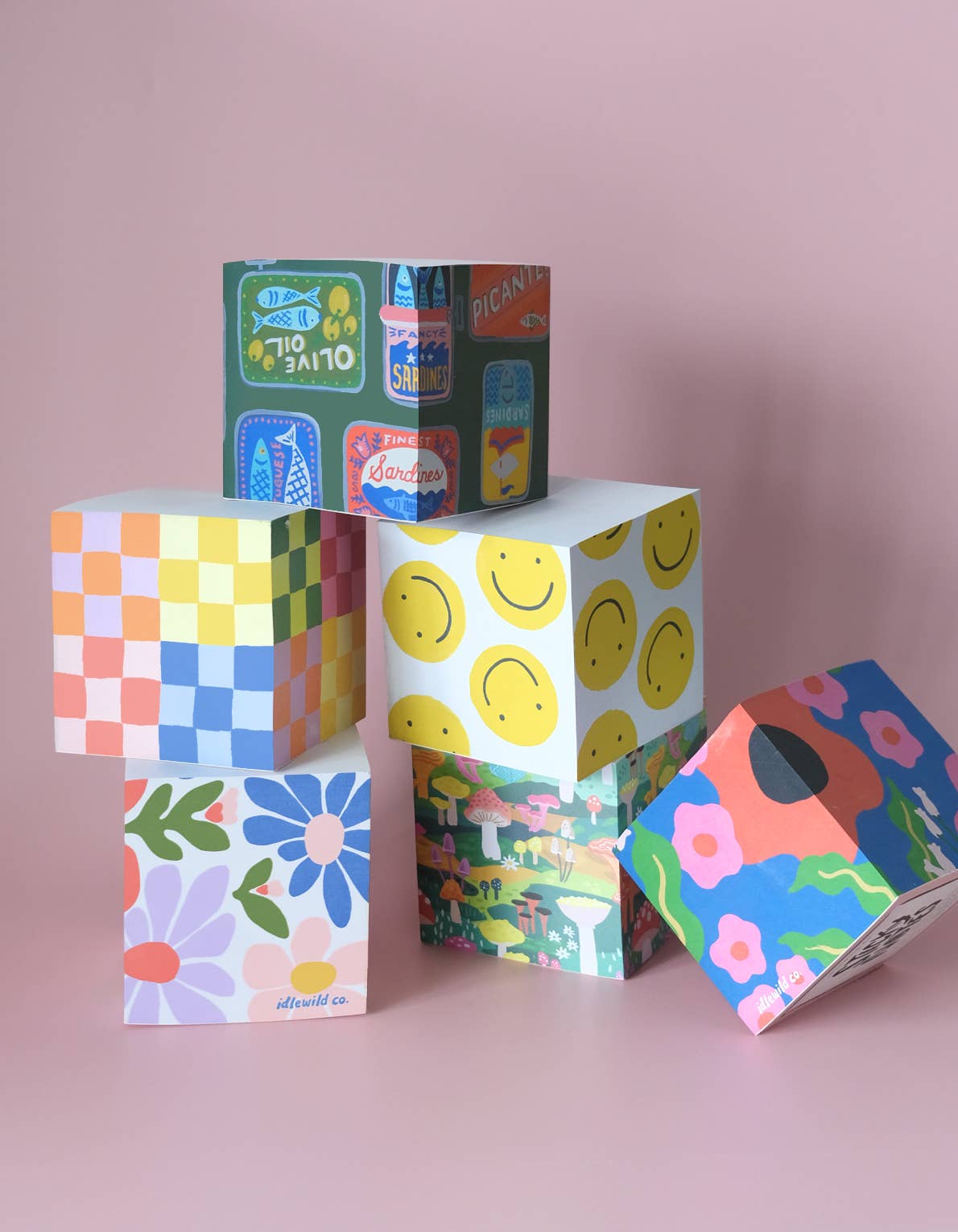 Sticky Note Cube | Mushroom Heaven